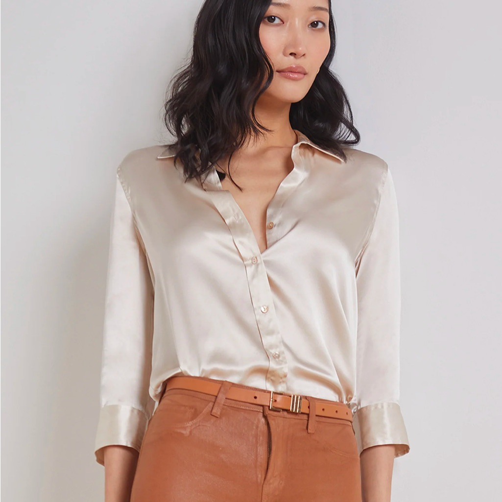 L Agence Silk Blouse